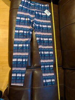 Pretty New Cute Multicolor Blue Skin Leggings It has a small pocket in a side. M